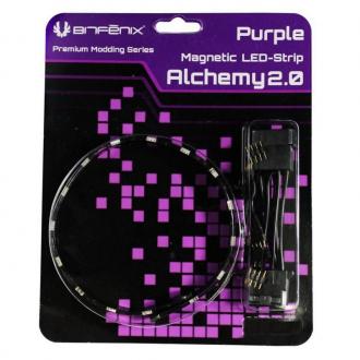  imagen de Bitfenix Alchemy 2.0 Tira LED Magnética 60cm Púrpura - Modding 82699