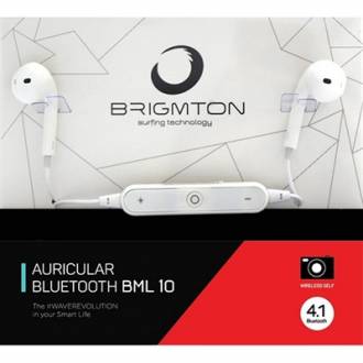  imagen de Brigmton Auricular+Mic BML-10-B Bluetooth Blanco 125747