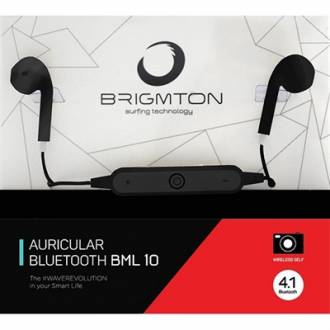  imagen de Brigmton Auricular+Mic BML-10-N Bluetooth Negro 127377