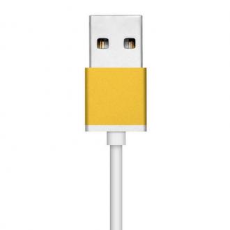  Cable Aluminio Pro MicroUSB Dorado - Cable USB 91212 grande