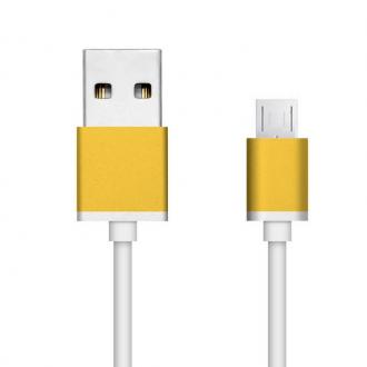  imagen de Cable Aluminio Pro MicroUSB Dorado - Cable USB 91211