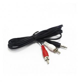  Cable Audio Mini Jack 3.5mm Macho 2 x RCA Macho 1.5m 68827 grande