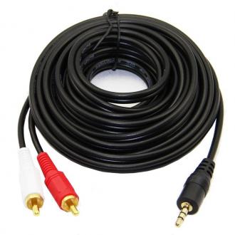  Pccablenet Cable Audio Mini Jack 3.5mm Macho 2 x RCA Macho 5ms 68846 grande