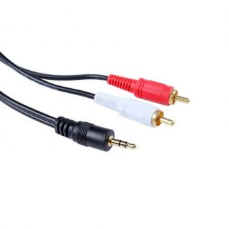  Cable Audio Mini Jack 3.5mm Macho 2 x RCA Macho 1.5m 68826 grande