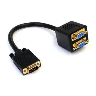  imagen de Cable Duplicador VGA Macho/2x VGA Hembra 20 cm 91322
