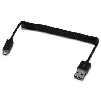  Cable Helicoidal USB a Micro USB Negro 91222 grande
