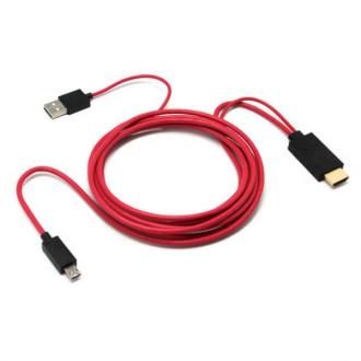  imagen de Cable MHL Micro USB a HDMI 2m 19069