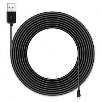  imagen de Cable USB 2.0 a MicroUSB 3 Metros Negro 91214