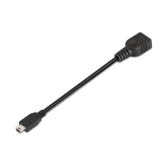  imagen de Cable mini USB 2.0 OTG tipo Mini B/M-A/H Negro 115734