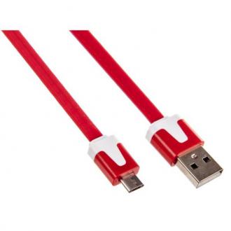  imagen de CABLE PLANO INNOBO MICRO USB B - USB ROJO 109249