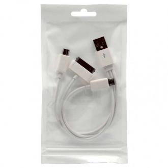  Cable USB 3 en 1 iPhone/iPad + MiniUSB + MicroUSB 70135 grande