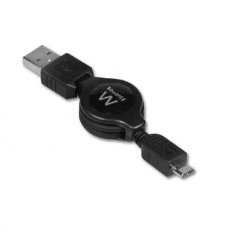  imagen de CABLE USB CONEXION A-B MICRO EMINENT-EWENT RETRACTIL 0.75MT 109492