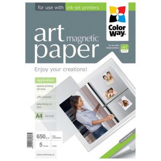  imagen de ColorWay Papel Fotografico Magntico A4 5 Hojas - Papel especial impresin 2295