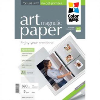  ColorWay Papel Fotográfico ART Glossy Magnetic 690 g/m2 A4 5 Unidades 116689 grande
