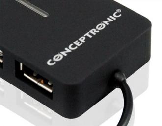  Conceptronic Mini Travel Hub 4 Puertos USB 2.0 67762 grande