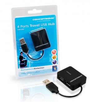  imagen de Conceptronic Mini Travel Hub 4 Puertos USB 2.0 67761