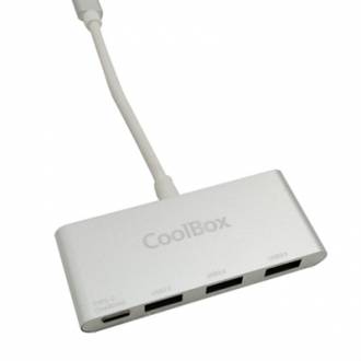  Coolbox HUB USB-C A 3 USB3.0 (A) + POWERDELIVERY 131074 grande