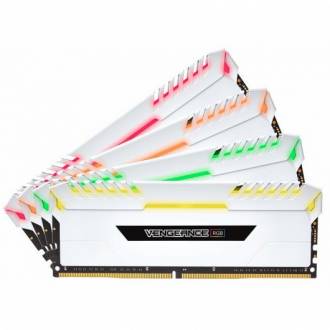  Corsair Vengeance RGB White DDR4 3200 PC4-25600 32GB 4x8GB CL16 126647 grande