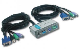  D-link KVM Conmutador Teclado/Ratón/Vídeo+USB 91343 grande