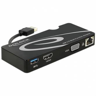  DELOCK  Adaptador USB 3.0/ HDMI /VGA + LAN+USB 3.0 126661 grande