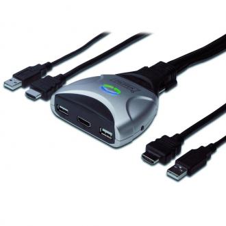  Digitus Mini KVM Switch USB/HDMI 69162 grande