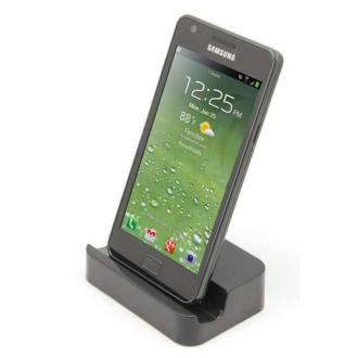  Dock Carga+Sincronización MicroUSB para Smartphones Negra 70032 grande