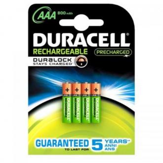  Duracell Pack 4 Pilas Recargables 800mAh AAA LR3 78294 grande