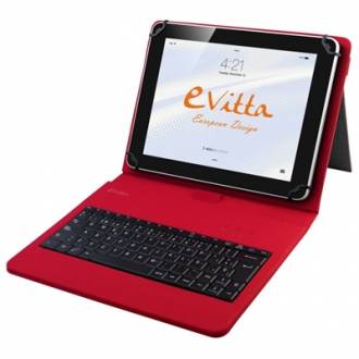 E-VITTA Funda Universal + Teclado 10.1 Rojo 125699 grande