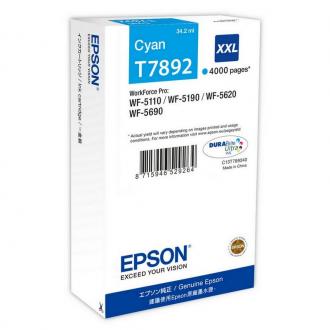  Epson T7892 XXL Cyan WF-5110/5190/5620/5690 80281 grande