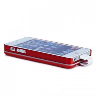  imagen de Funda con Bateria Magnetica Roja para iPhone 5/5S 32961