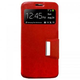  Funda Flip Cover Roja para LG L Bello 72590 grande