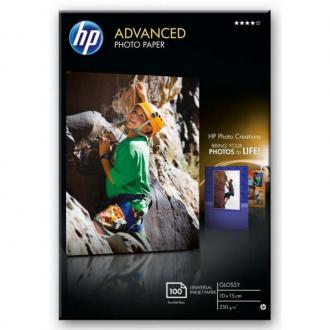  HP Papel Fotográfico con Brillo HP Advanced 100 hojas/10 x 15 cm Sin Bordes 67942 grande