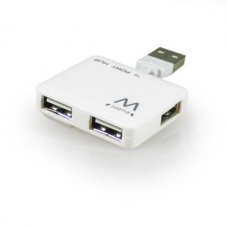  imagen de EWENT EW1125 Hub Mini 4 Puertos USB2 Blanc 110812
