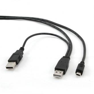  imagen de Iggual Cable Doble USB A - MiniUSB 0.9 Mts 108172