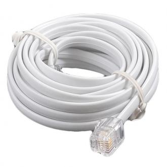  Iggual Cable TelefÃ³nico 6P4C RJ11 M/M 5Mts Blanco 119700 grande