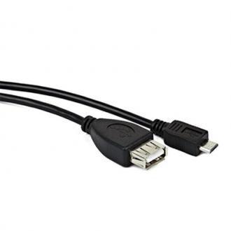  imagen de Iggual CABLE USB2.0 OTG MICRO B/M-A/H Negro 15cm 115727