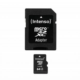  Intenso 3413490 Micro SD clase 10 64GB c/adapt 120578 grande