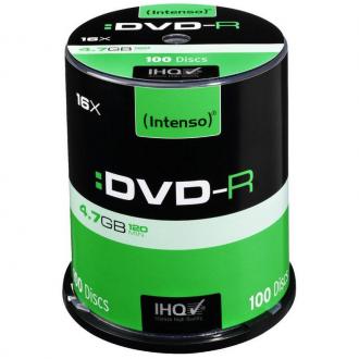  Intenso DVD R 16x 4.7GB Tarrina 100 Unidades 80082 grande