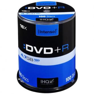  Intenso DVD+R 16x 4.7GB Tarrina 100 Unidades - CD/DVD 80066 grande