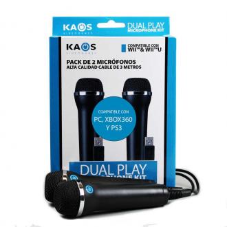  imagen de Kaos Micrófono Dual Play Pack 2 Unid 6126