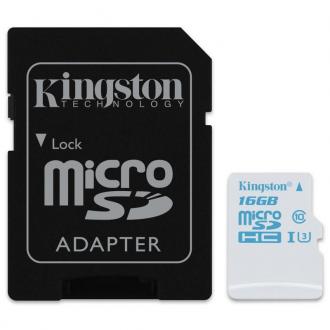  imagen de Kingston MicroSD Action Camera 16GB Clase 10 UHS-I U3 + Adaptador 92686