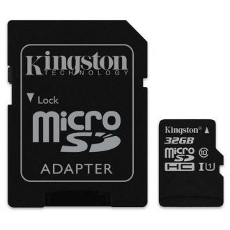  imagen de Kingston microSDHC 32GB Clase 10 UHS I Adaptador 63720