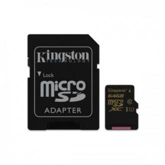  Kingston MicroSDHC 64GB Clase 10 UHS-1 + Adaptador 113279 grande