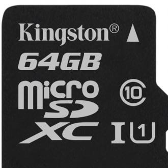  Kingston MicroSDHC 64GB Clase 10 UHS-1 + Adaptador 92697 grande