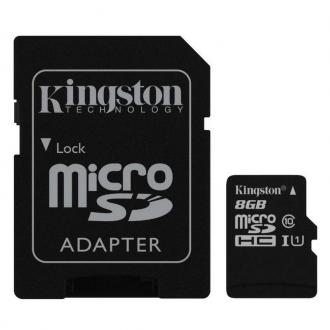  imagen de MEMORIA SD MICRO 8GB CLASS 10 KINGSTON + AD SDC10G2/8GB 92671