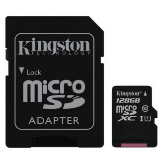 imagen de Kingston microSDXC 128GB Clase 10 UHS-I + Adaptador 92656