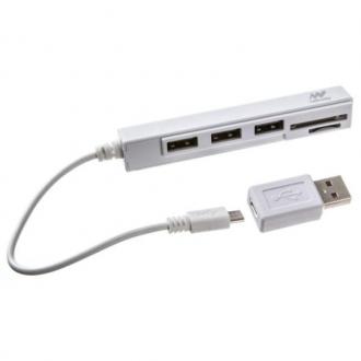  LECTOR DE TARJETAS MICROSD/SDXC CON 3 PUERTOS USB HUB OTG 109858 grande
