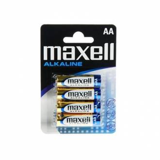  Maxell pila alcalina 1.5V Tipo AA Pack4 123610 grande