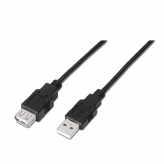 imagen de Nanocable Cable USB 2.0 Tipo A a USB Tipo A Macho/Hembra 3m Negro 123077