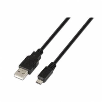  imagen de Nanocable Cable USB 2.0 Tipo A a Micro USB Tipo B Macho/Macho 0.8m Negro 123075